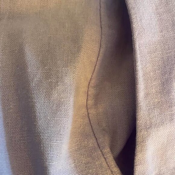 NWT Fit & Flare Linen-Blend Midi Dress - Picture 4 of 5